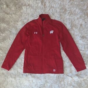 Men's Wisconsin Under Armour Full-Zip Jacket